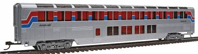 Con-Cor 85 Streamlined Superliner Amtrak Phase II Lounge/Cafe HO Scale Model Train Passenger Car #841