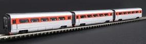 Con-Cor AeroTrain Add-On 3-Car Coach Set Union Pacific 1957 N Scale Model Train Passenger Set #8774 Con-Cor AeroTrain Add-On 3-Car Coach Set Union Pacific 1957 N Scale Model Train Passenger Set #8774