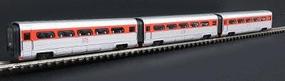 Con-Cor AeroTrain Add-On 3-Car Coach Set Rock Island 1958-66 N Scale Model Train Passenger Set #8776 Con-Cor AeroTrain Add-On 3-Car Coach Set Rock Island 1958-66 N Scale Model Train Passenger Set #8776