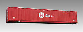 Con-Cor 53' Container Hubgroup Red HO Scale Model Train Freight Car Load #88030 Con-Cor 53' Container Hubgroup Red HO Scale Model Train Freight Car Load #88030