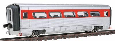 Con-Cor AeroTrain Add-on Coach Santa Fe HO Scale Model Train Passenger Car #8805