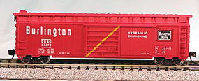 Con-Cor 50' Panel Boxcar Chicago, Burlington, & Quincy #1 N Scale Model Train Freight Car #8903