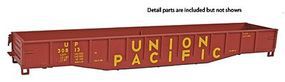 Con-Cor 54' Mill Gondola Union Pacific HO Scale Model Train Freight Car #9021 Con-Cor 54' Mill Gondola Union Pacific HO Scale Model Train Freight Car #9021