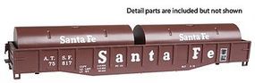 Con-Cor 54' Coil Car Santa Fe HO Scale Model Train Freight Car #9051 Con-Cor 54' Coil Car Santa Fe HO Scale Model Train Freight Car #9051