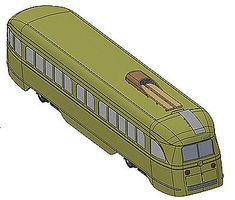 Con-Cor PCC Streetcar New Haven Model Train Diesel Locomotive HO Scale #93065 Con-Cor PCC Streetcar New Haven Model Train Diesel Locomotive HO Scale #93065