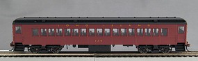 Con-Cor P54 Heavyweight Coach Ready to Run Long Island #327 (1940s, Tuscan, black, gold Futura Lettering) Con-Cor P54 Heavyweight Coach Ready to Run Long Island #327 (1940s, Tuscan, black, gold Futura Lettering)