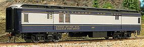 Con-Cor Heavyweight 65' Branchline Baggage/Railway Post Office HO Scale Model Passenger Car #94309 Con-Cor Heavyweight 65' Branchline Baggage/Railway Post Office HO Scale Model Passenger Car #94309