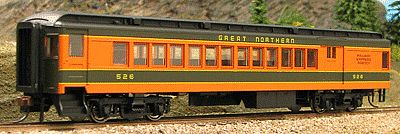 Con-Cor Heavyweight 65 Branchline Combine Great Northern HO Scale Model Train Passenger Car #94360