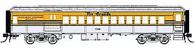 Con-Cor Heavyweight 65 Branchline Combine Denver & Rio Grande HO Scale Model Passenger Car #94367