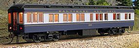 Con-Cor Heavyweight 65' Solarium-Observation Baltimore & Ohio HO Scale Model Passenger Car #94409 Con-Cor Heavyweight 65' Solarium-Observation Baltimore & Ohio HO Scale Model Passenger Car #94409