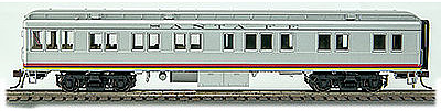 Con-Cor 65 Heavyweight Solarium ATSF VF HO Scale Model Train Passenger Car #94427