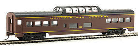 72' Streamline Vista Dome Norfolk & Western HO Scale Model Train Passenger Car #947