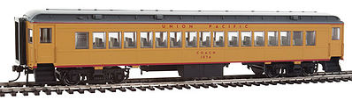 Con-Cor Coach Union Pacific #1074 yellow/gray HO Scale Model Train Passenger Car #95021