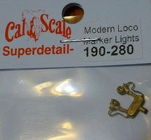 Cal Modern Loco & Tender Marker Lights (pr) HO Scale Miscellaneous Train Part #280 Cal Modern Loco & Tender Marker Lights (pr) HO Scale Miscellaneous Train Part #280