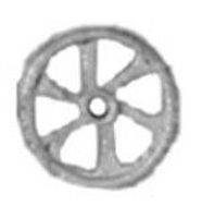 Cal Brass Brake Wheels (6) HO Scale Miscellaneous Train Part #289 Cal Brass Brake Wheels (6) HO Scale Miscellaneous Train Part #289