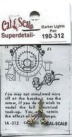Cal HO Standard Loco Marker Lights (pr) Cal HO Standard Loco Marker Lights (pr)
