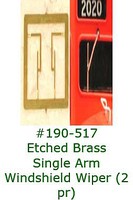Cal HO Single Arm Windshield Wiper (2pr) Cal HO Single Arm Windshield Wiper (2pr)