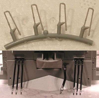Cal MU Hoses Set (16) (Plastic) HO Scale Miscellaneous Train Part #616
