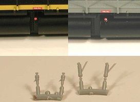 Cal Locomotive Fuel Fillers 2 Short/2 Tall (Plastic) HO Scale Miscellaneous Train Part #622 Cal Locomotive Fuel Fillers 2 Short/2 Tall (Plastic) HO Scale Miscellaneous Train Part #622