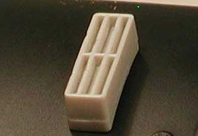 Cal Diesel Square Exhaust Stack (2) (Plastic) HO Scale Miscellaneous Train Part #646 Cal Diesel Square Exhaust Stack (2) (Plastic) HO Scale Miscellaneous Train Part #646
