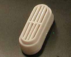 Cal Diesel Oval Exhaust Stack (2) (Plastic) HO Scale Miscellaneous Train Part #647 Cal Diesel Oval Exhaust Stack (2) (Plastic) HO Scale Miscellaneous Train Part #647