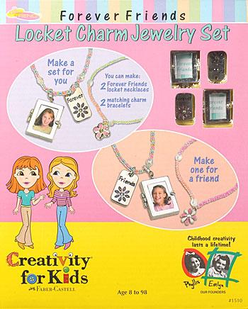 Creativity-for-Kids Locket Charm Jewelry Set