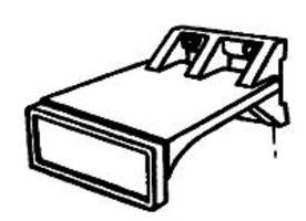 Custom-Finish Hdlght bracket f/Gldn Glw HO-Scale Custom-Finish Hdlght bracket f/Gldn Glw HO-Scale