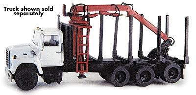Custom-Finish Logging Truck Body Unpainted Metal Kit with Cherry Picker HO Scale Model Roadway Vehicle #5010