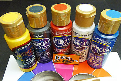 Chooch Rainbow First Coat Acrylic Paint 5-Color Set Each Color 2oz  59.1ml
