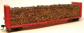Chooch Pulpwood For Canadian 50' Bulkhead Flatcar HO Scale Model Train Freight Car Load #7263 Chooch Pulpwood For Canadian 50' Bulkhead Flatcar HO Scale Model Train Freight Car Load #7263