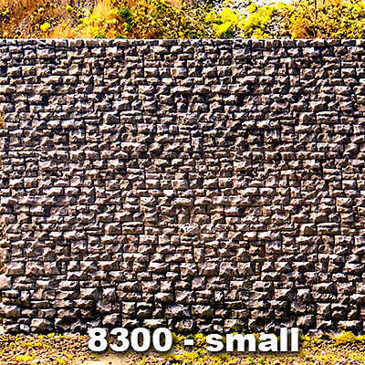 Chooch Random Stone Retaining Wall - Small N Scale Model Railroad Scenery Structure #8300