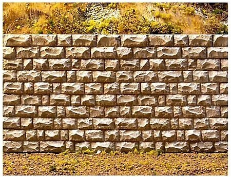 Chooch Cut Stone Retaining Wall Large O Scale Model Railroad Miscellaneous Scenery #8314