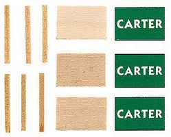 Calumet Lawn Sign Carter 3/ HO-Scale (3) Calumet Lawn Sign Carter 3/ HO-Scale (3)