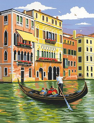 Colart Venice, Italy Acrylic Paint by Number 9x12