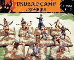 Caesar Undead Camp Zombies (11) Plastic Model Figure 1/72 Scale #110 Caesar Undead Camp Zombies (11) Plastic Model Figure 1/72 Scale #110
