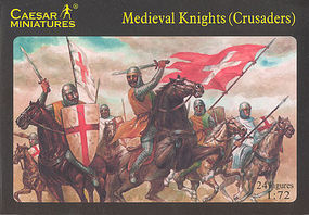 Caesar Medieval Knights (Crusaders) (24) Plastic Model Military Figure 1/72 Scale #17 Caesar Medieval Knights (Crusaders) (24) Plastic Model Military Figure 1/72 Scale #17