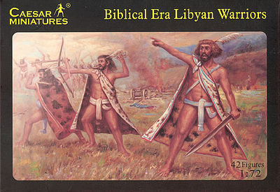 Caesar Bibical Era Libyan Warriors (42) Plastic Model Military Figure 1/72 Scale #22