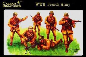 Caesar WWII French Army (37) Plastic Model Military Figure 1/72 Scale #38