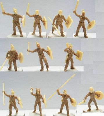 Caesar Ancient German Warriors (39) Plastic Model Military Figure 1/72 Scale #40