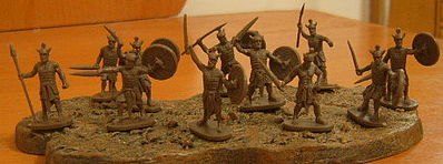 Caesar Biblical Era Egyptian Sherden the Royal Guards (43) Plastic Model Military Figure 1/72 #50