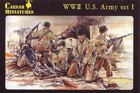 Caesar WWII US Army Set #1 (41) Plastic Model Military Figure 1/72 Scale #54 Caesar WWII US Army Set #1 (41) Plastic Model Military Figure 1/72 Scale #54