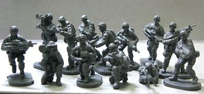 Caesar Modern US Elite Force (40) Plastic Model Military Figure 1/72 Scale #58
