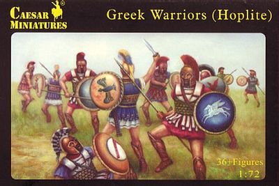 Caesar Greek Warriors (Hoplite) (37) Plastic Model Military Figure 1/72 Scale #65