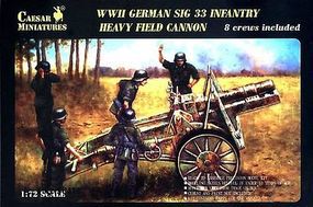 WWII German SiG33 Infantry Heavy Field Cannon Plastic Model Artillery Kit 1/72 #7202