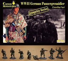 Caesar WWII German Panzergrenadier with Camouflage Cape Plastic Model Military Figure 1/72 #7717 Caesar WWII German Panzergrenadier with Camouflage Cape Plastic Model Military Figure 1/72 #7717