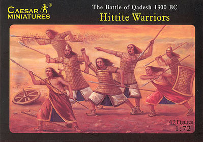 Caesar Battle of Qadesh 1300BC Hittite Warriors (42) Plastic Model Military Figure 1/72 Scale #8