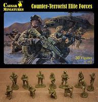 Counter-Terrorist Elite Forces (30+) Plastic Model Military Figure 1/72 Scale #82