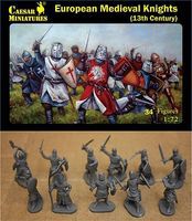 Caesar 13th Century European Medieval Knights (34+) Plastic Model Military Figure 1/72 Scale #87 Caesar 13th Century European Medieval Knights (34+) Plastic Model Military Figure 1/72 Scale #87
