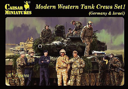 Caesar 1/72 Modern Western Tank Crews Set 1- Germany & Israel (30+)