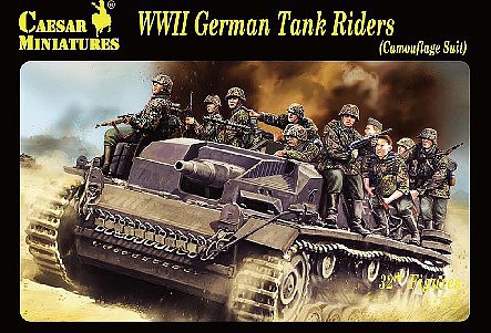 Caesar 1/72 WWII German Tank Riders Camouflage Dress (32+)